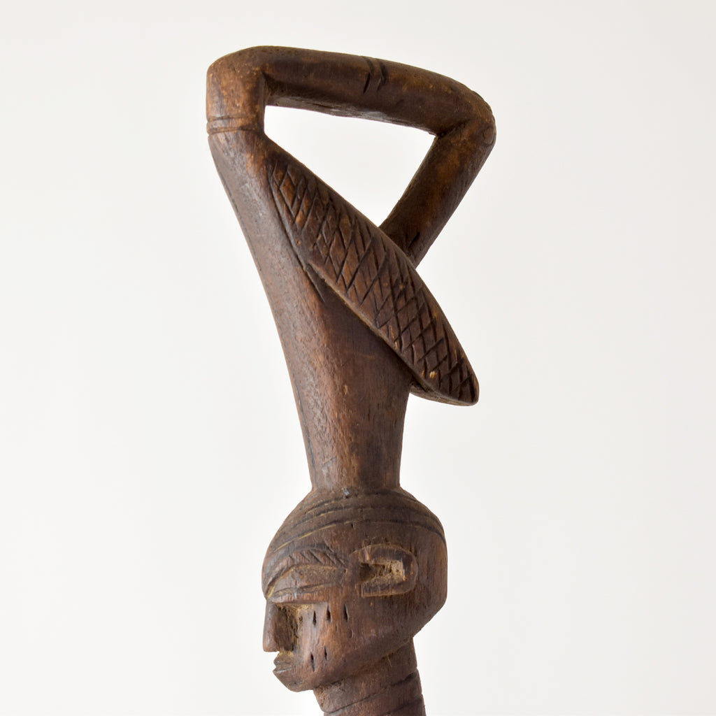 Dogon Figural Staff with Ibis Mali