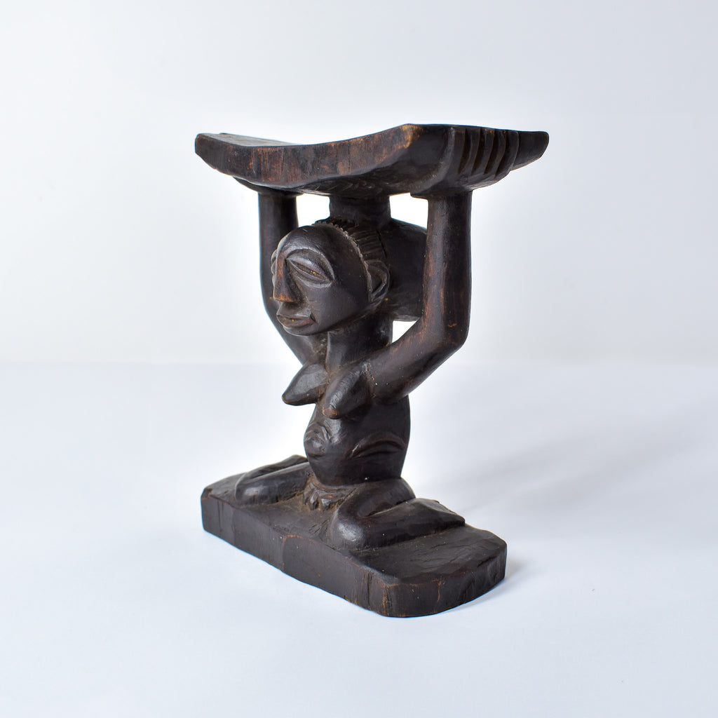 Luba Figural Miniature Headrest Congo