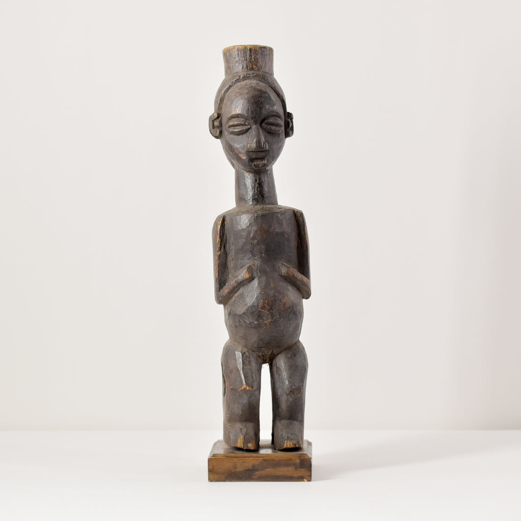 Yaka Janus Wood Figure Congo