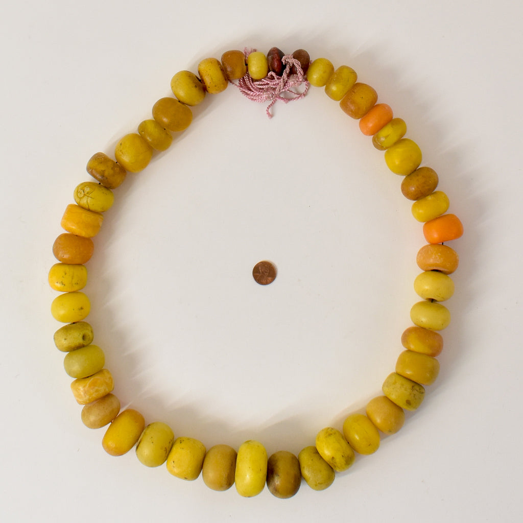 Yellow Phenolic Resin Beads Morocco 36 Inch