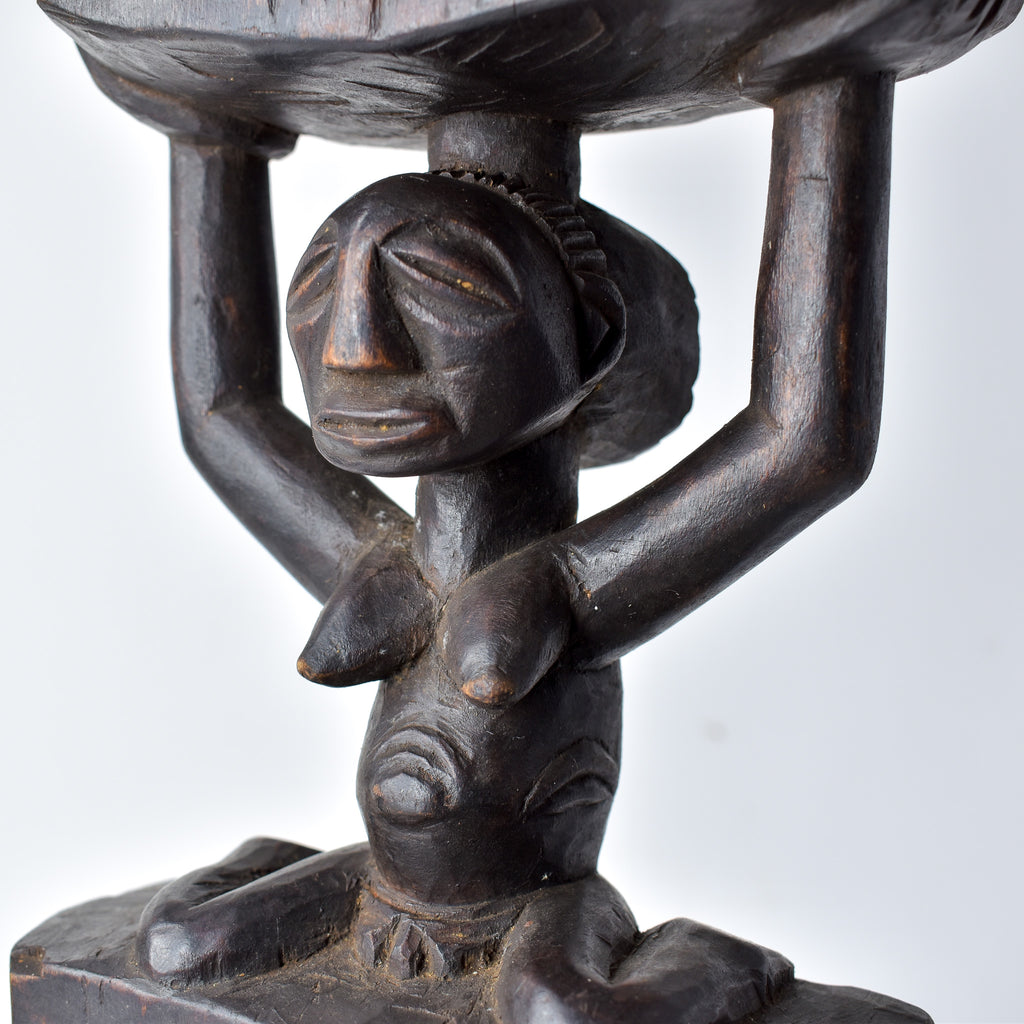 Luba Figural Miniature Headrest Congo
