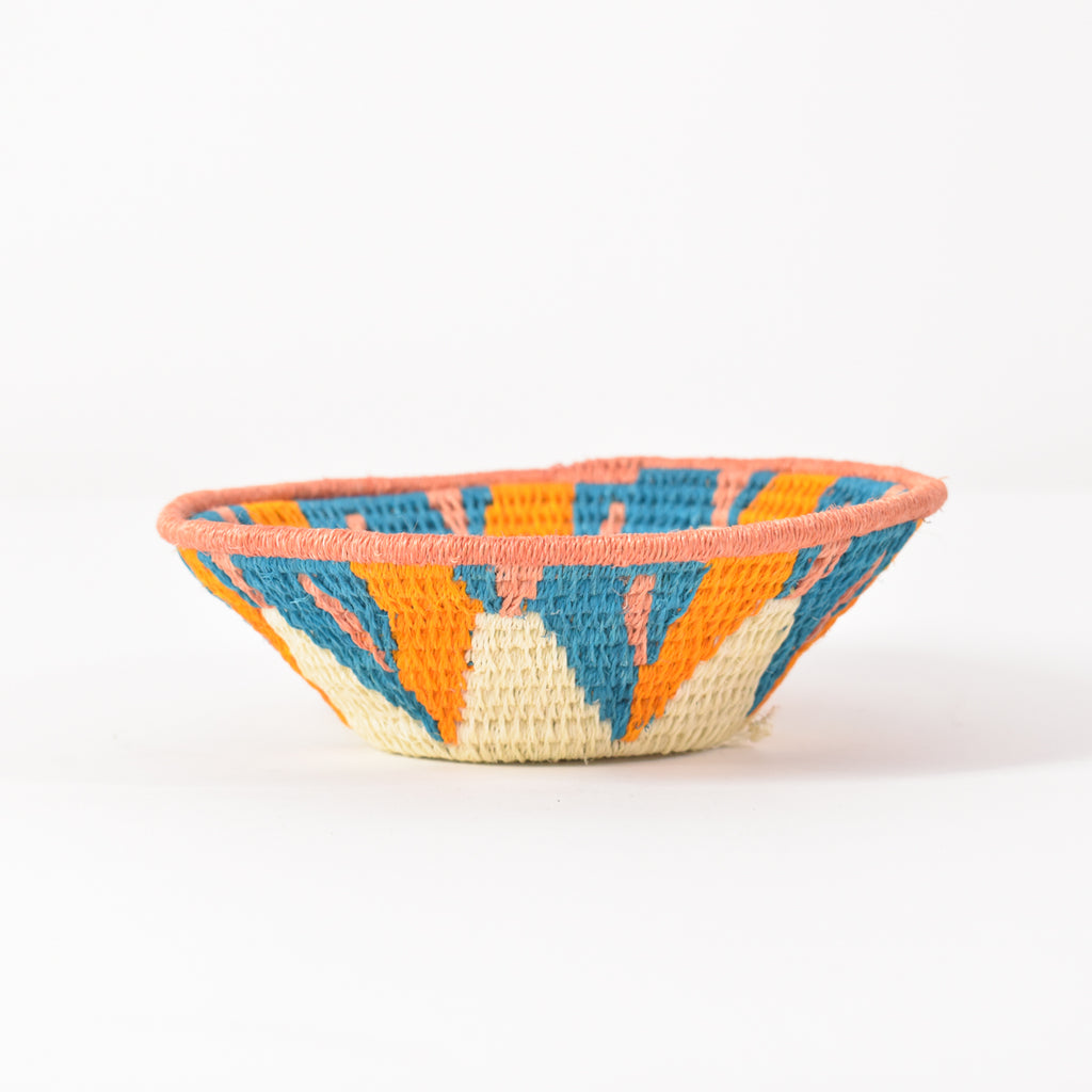 Multicolored Sisal Handwoven Basket Eswatini