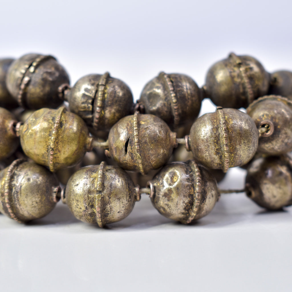 Old Ethiopian Silver Colored Trade Beads