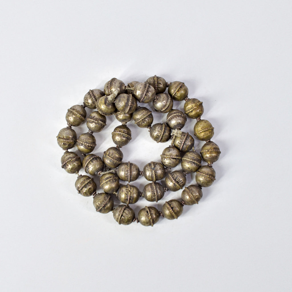 Old Ethiopian Silver Colored Trade Beads
