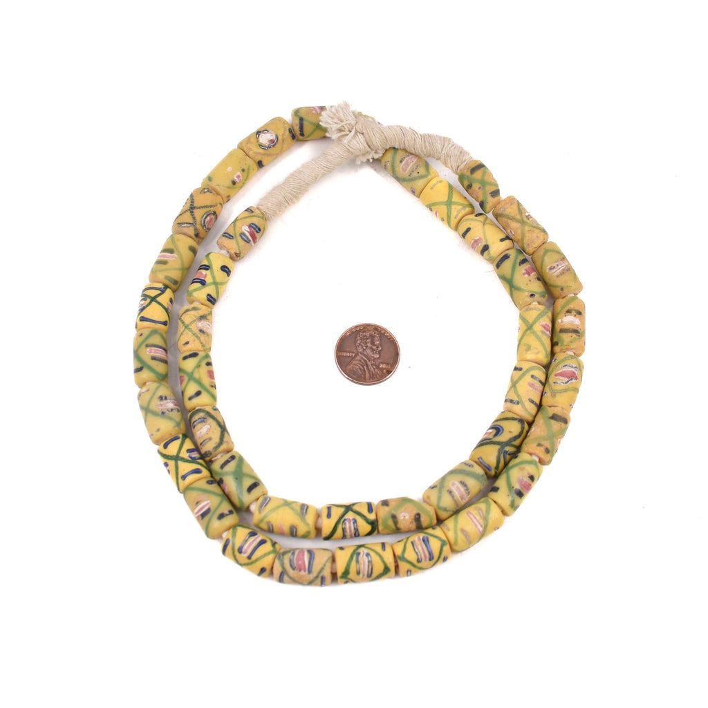 Yellow Venetian Trade Beads Ericson Collection