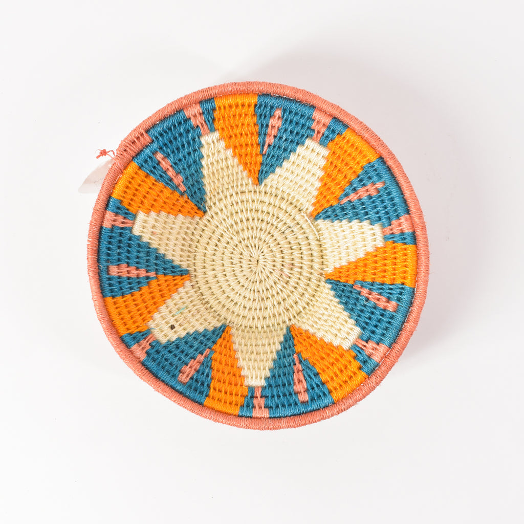 Multicolored Sisal Handwoven Basket Eswatini