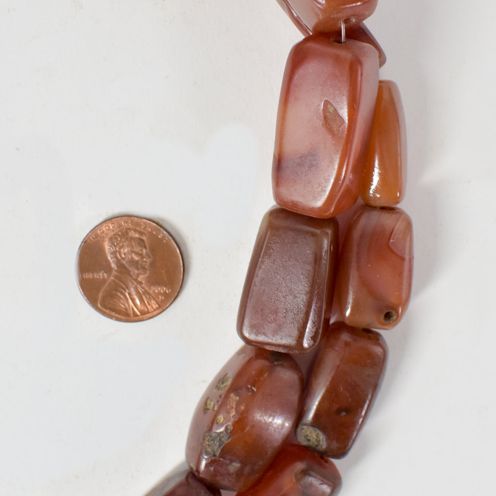 Old Carnelian Mauritania Beads 32 Inch