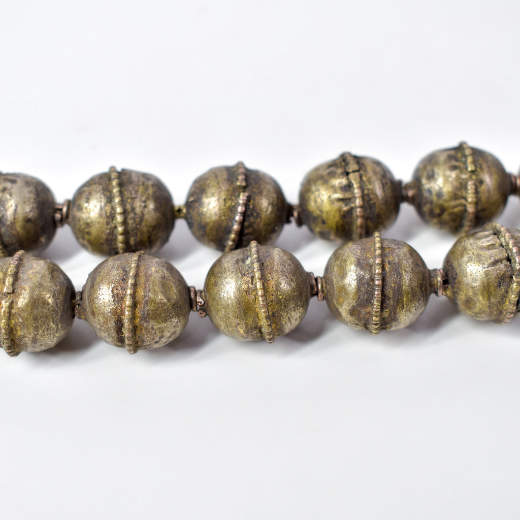 Old Ethiopian Silver Colored Trade Beads