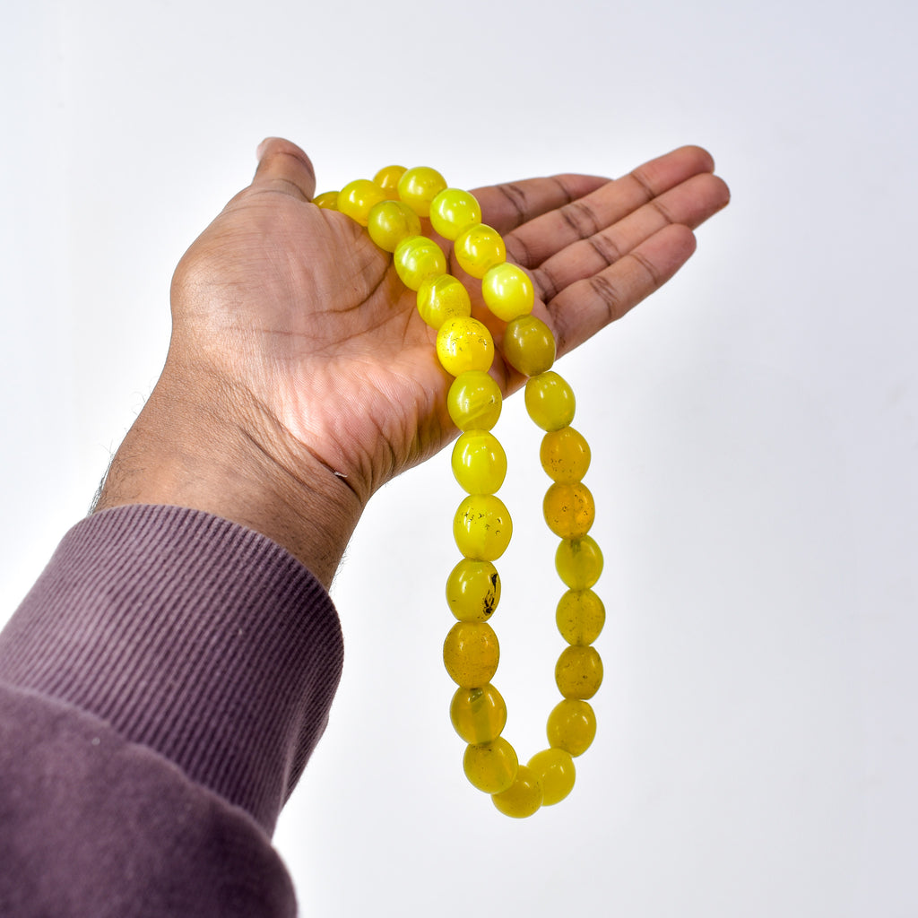 Hummingbird Egg Yellow Trade Beads