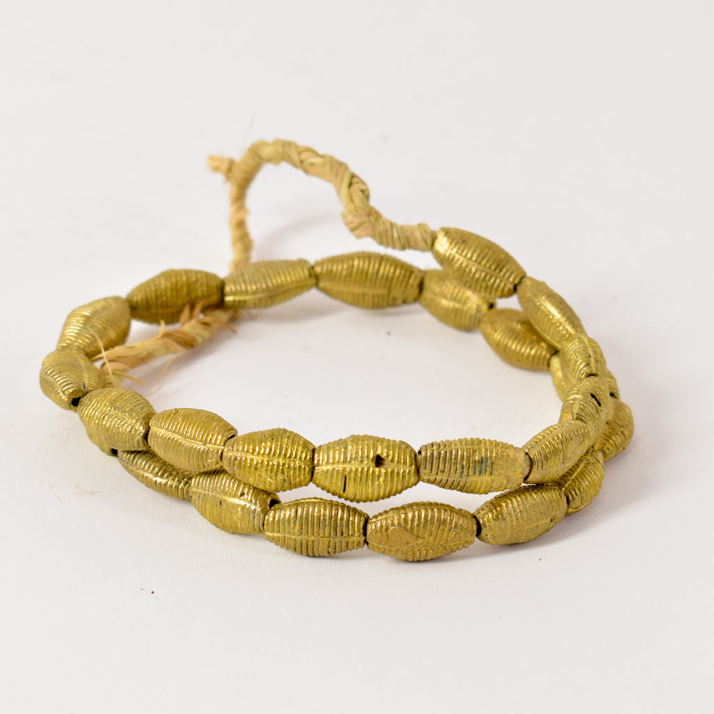 Baule Brass Hollow Beads Ghana