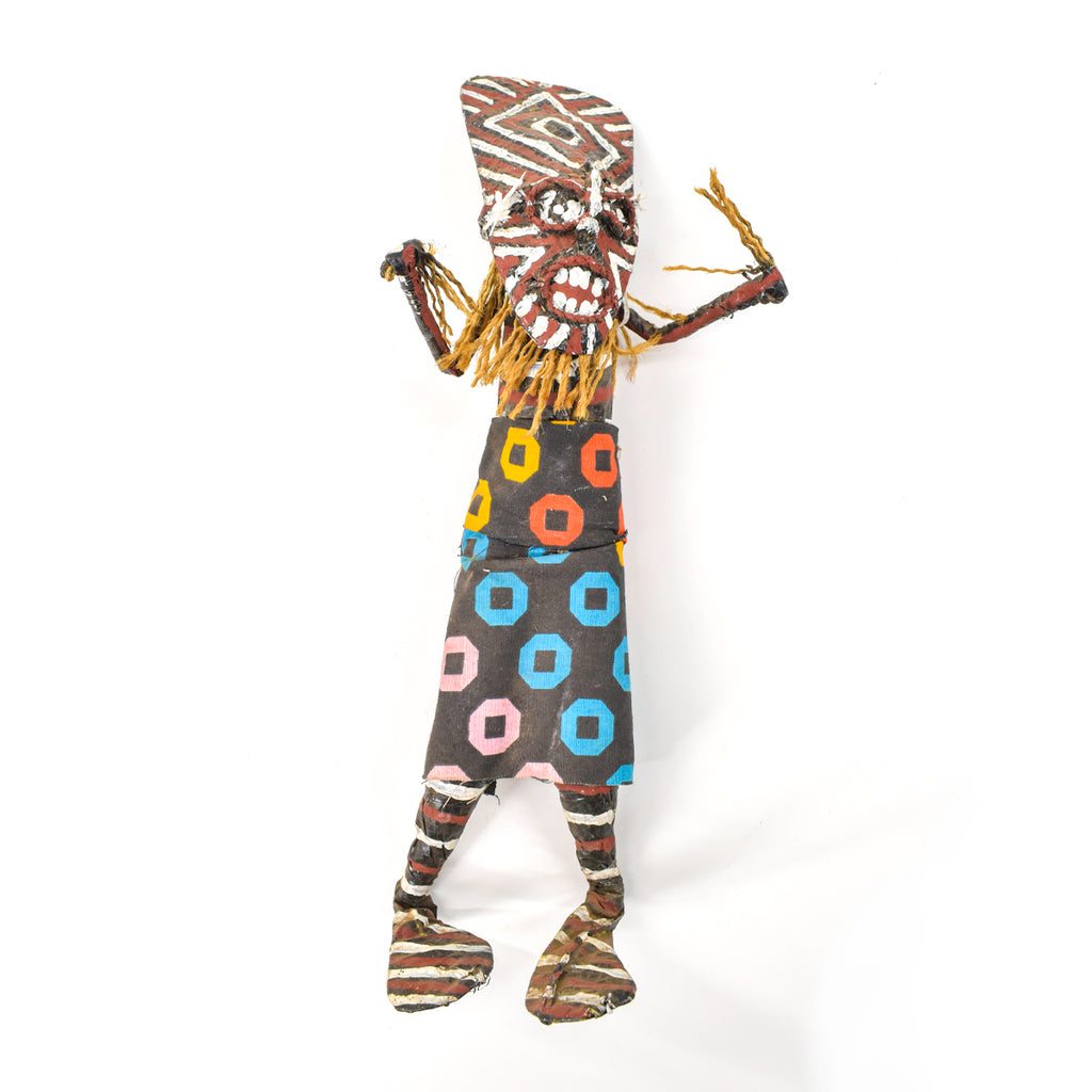 Makishi Painted African Doll Zimbabwe