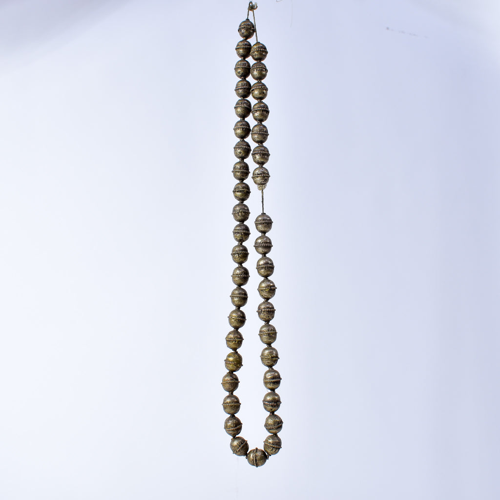 Old Ethiopian Silver Colored Trade Beads