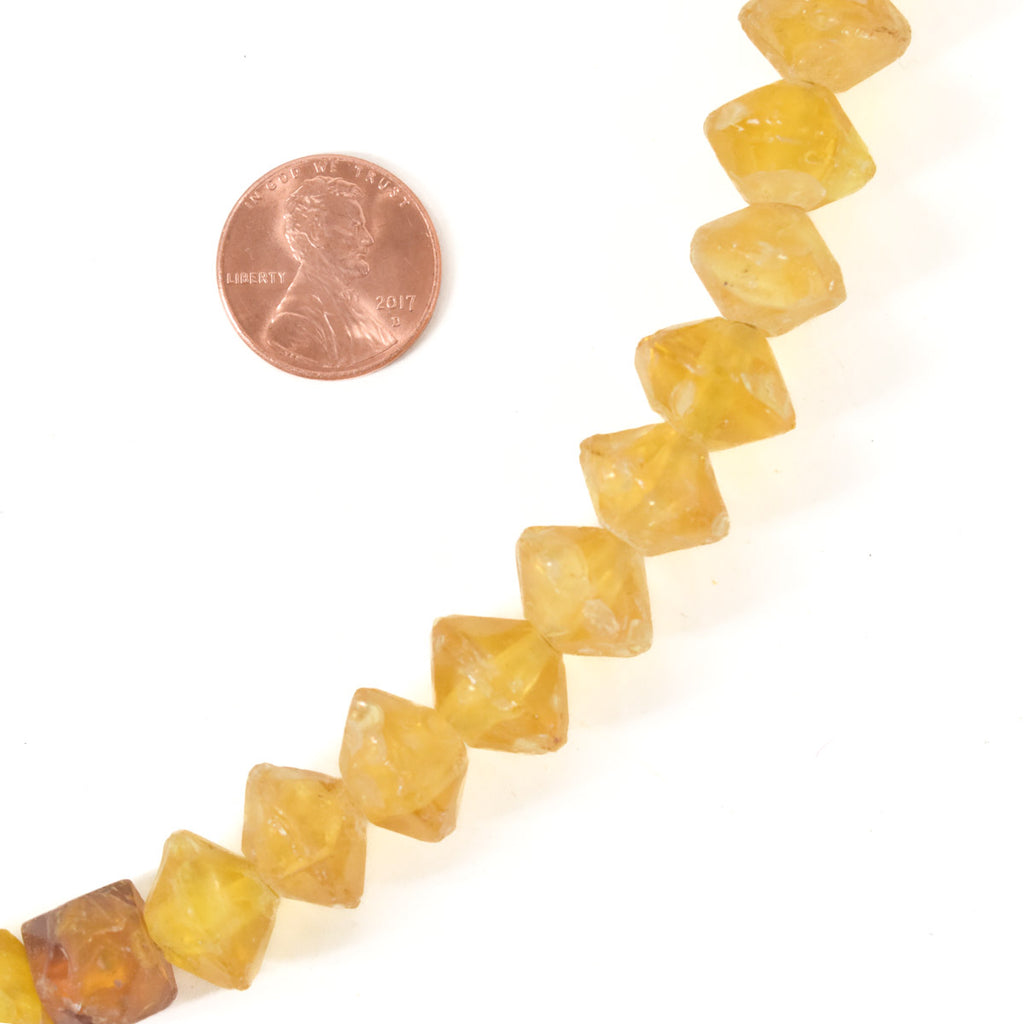 Yellow Bohemian Vaseline Trade Beads