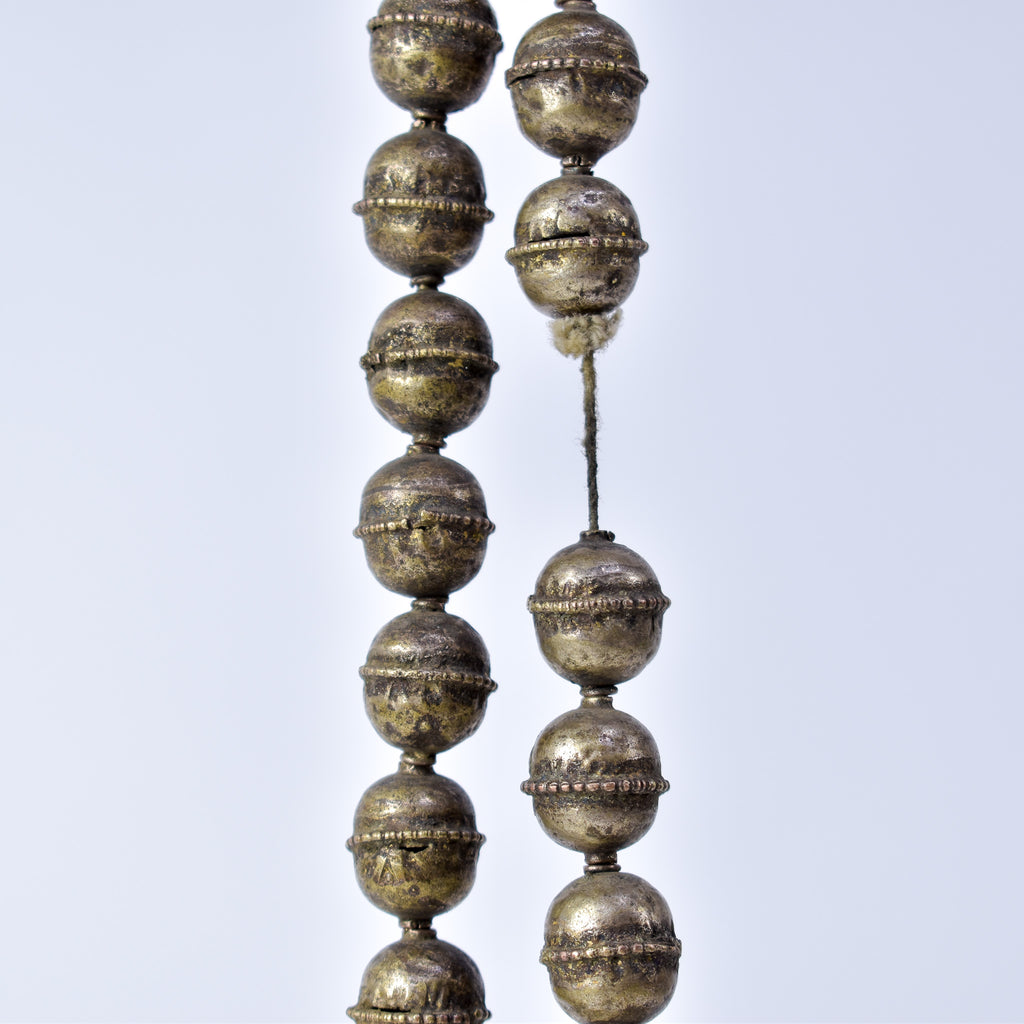 Old Ethiopian Silver Colored Trade Beads