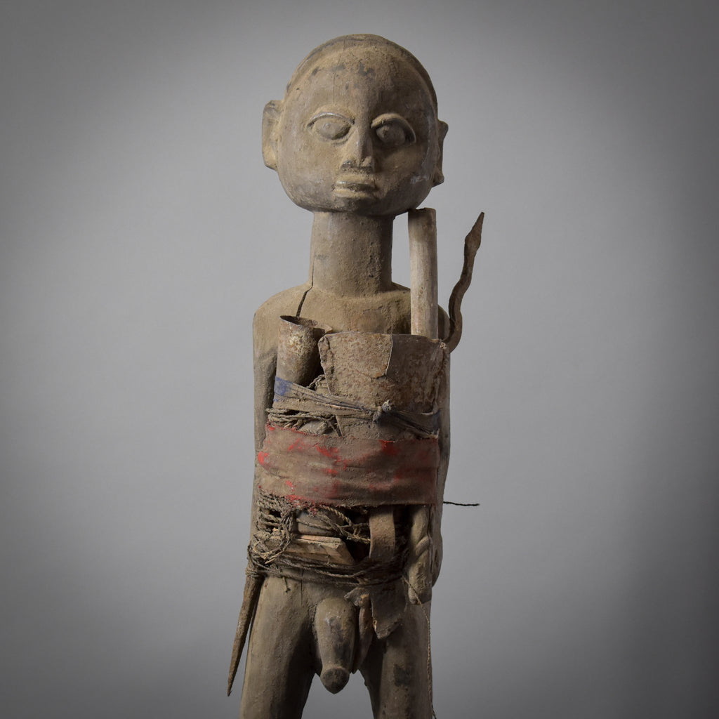 Fon Vodun Bocio Male Hunter Carving Benin