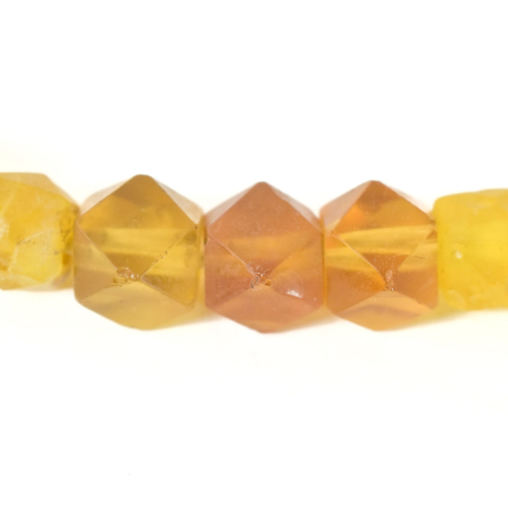 Yellow Bohemian Vaseline Trade Beads