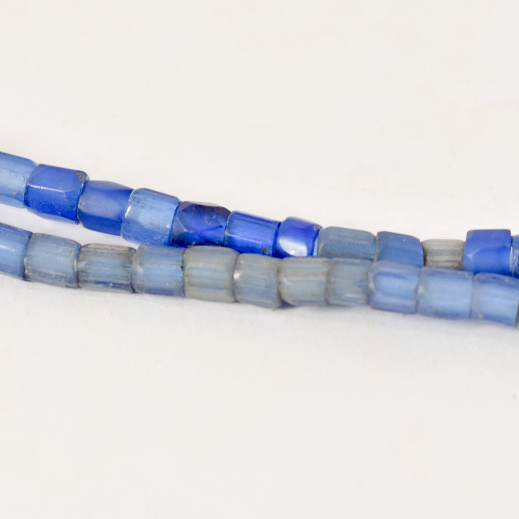 Russian Blue Trade Beads Czech 32 Inch