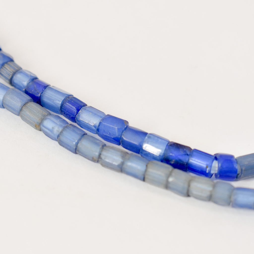 Russian Blue Trade Beads Czech 32 Inch