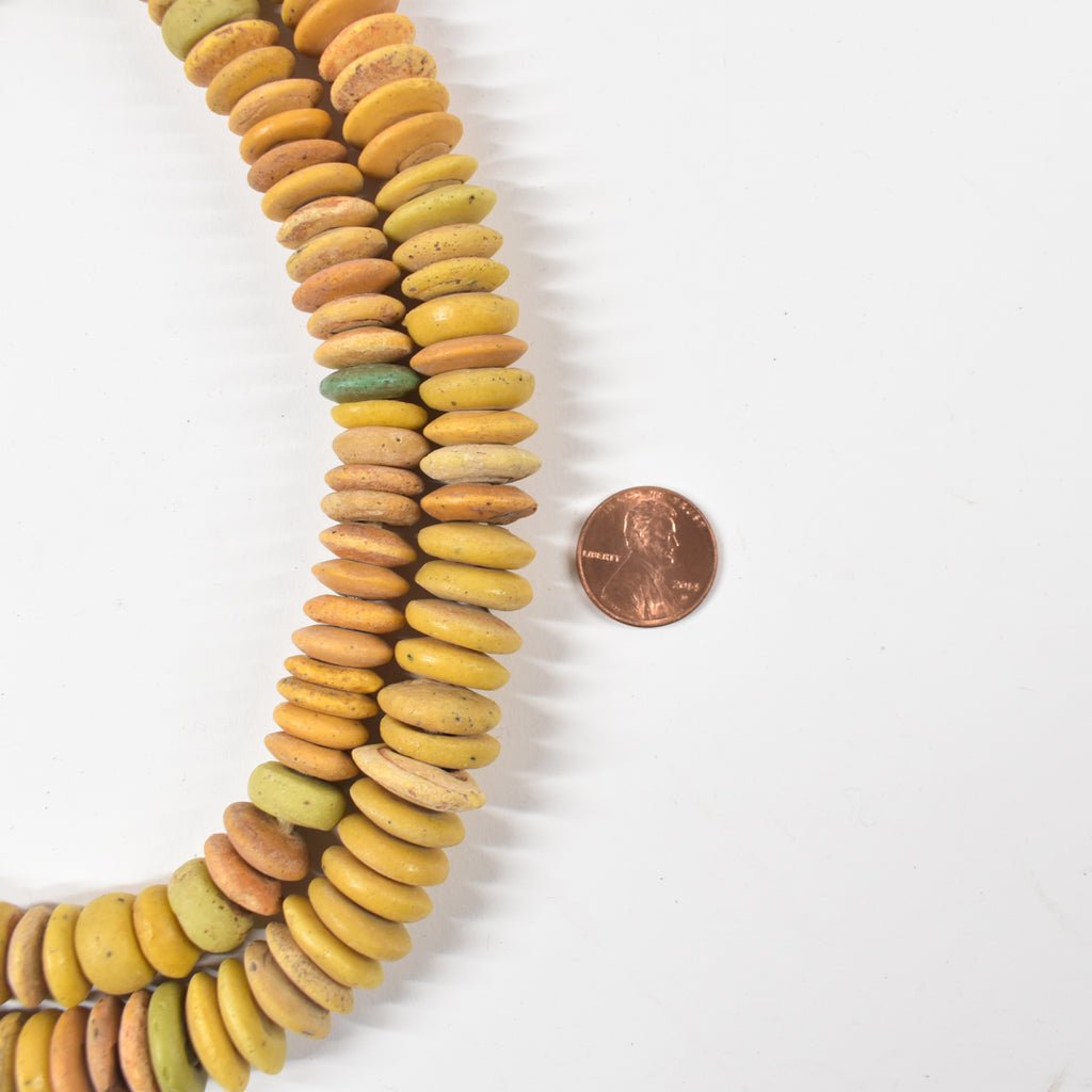 Yellow Hebron Cousins Trade Beads