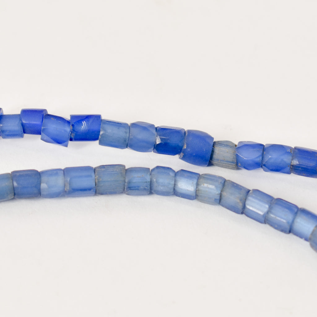 Russian Blue Trade Beads Czech 32 Inch