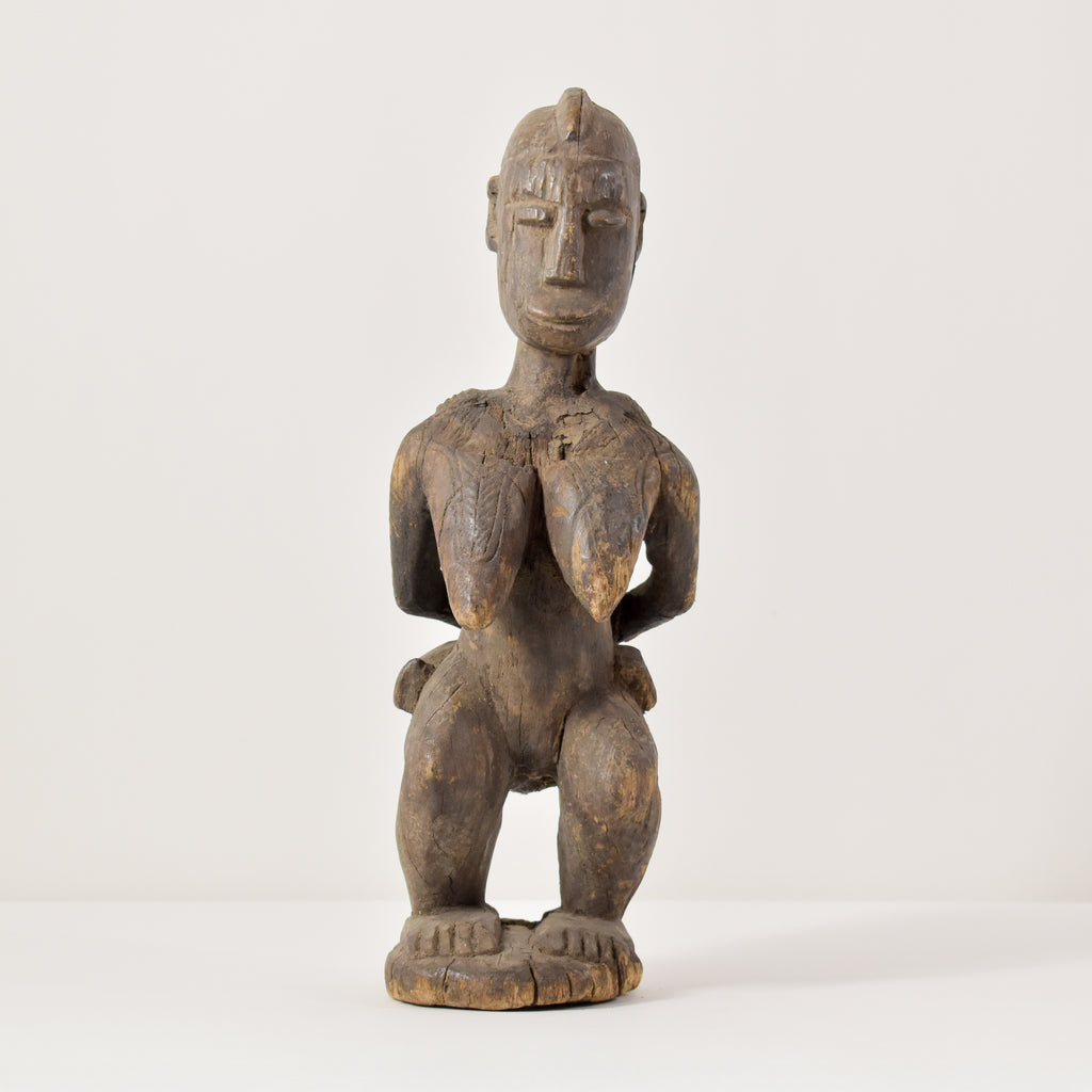 Senufo Female Mother and Child Figure Cote d'Ivoire