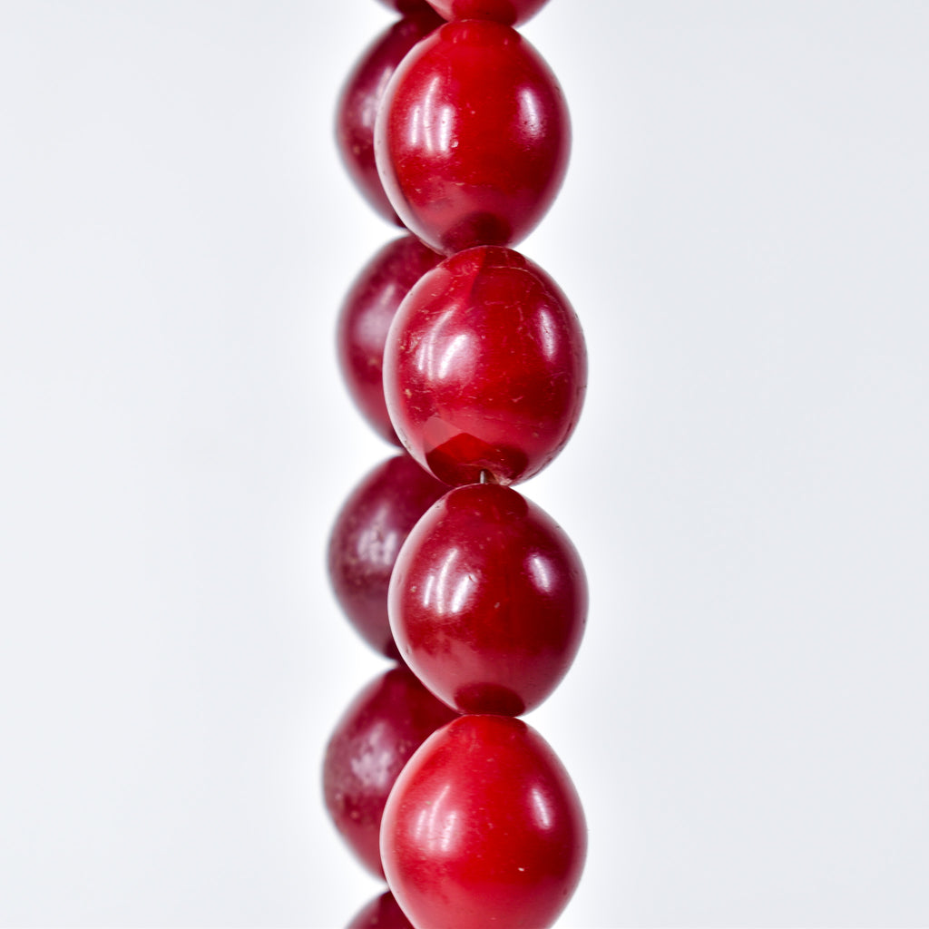 Pigeon Egg Dark Red Trade Beads