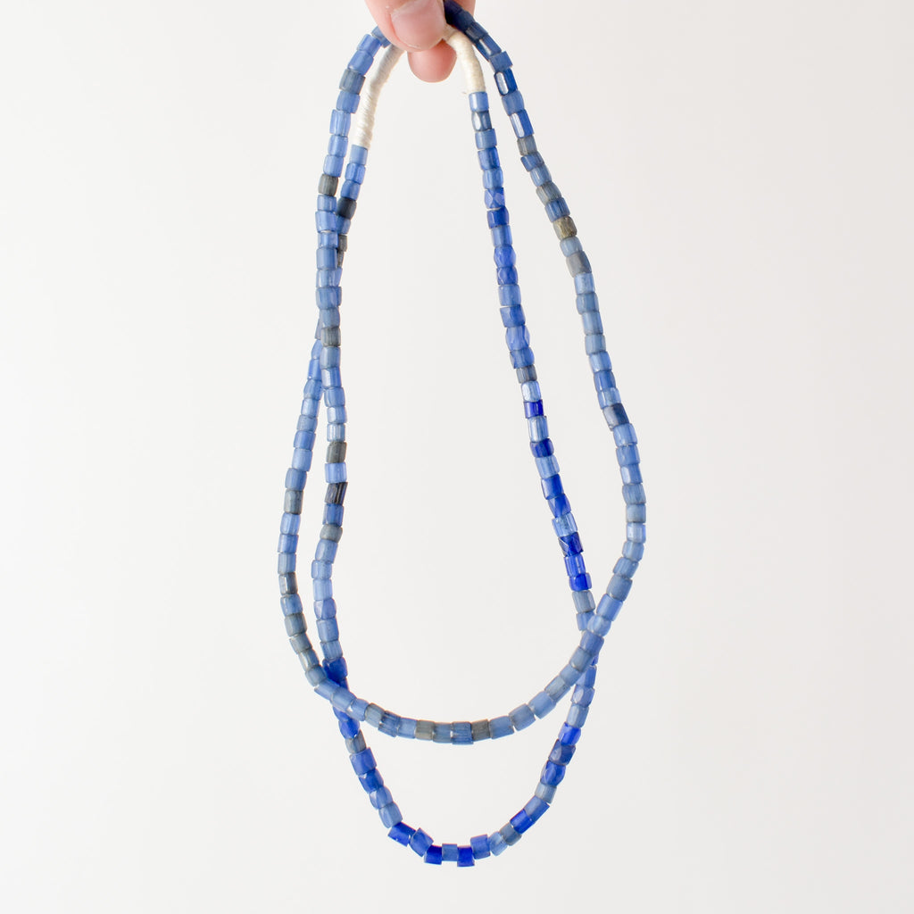 Russian Blue Trade Beads Czech 32 Inch