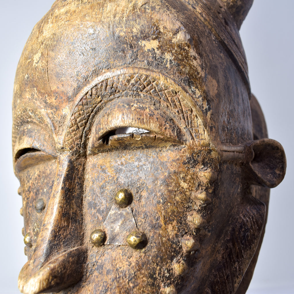 Baule Mask with Bite Bar Côte d'Ivoire