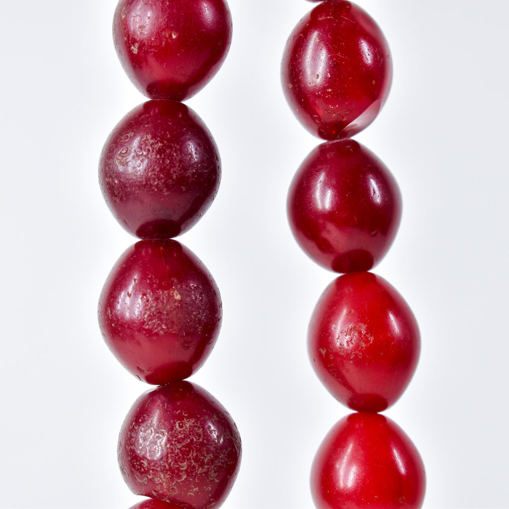 Pigeon Egg Dark Red Trade Beads