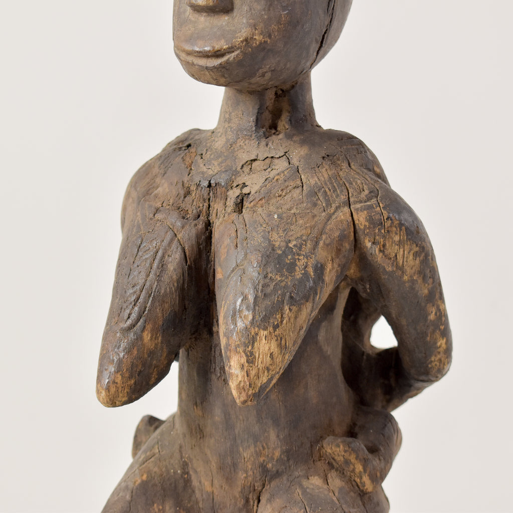 Senufo Female Mother and Child Figure Cote d'Ivoire