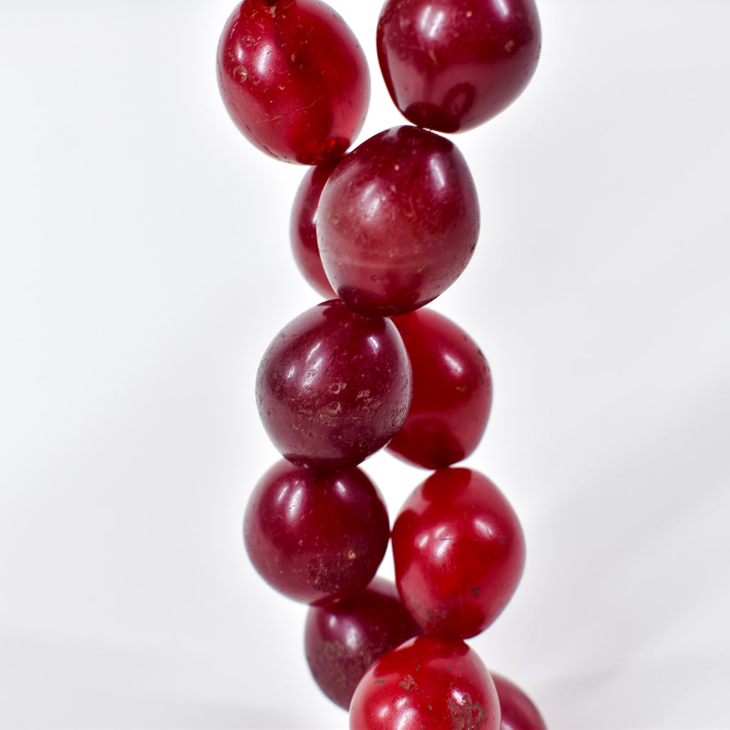 Pigeon Egg Dark Red Trade Beads