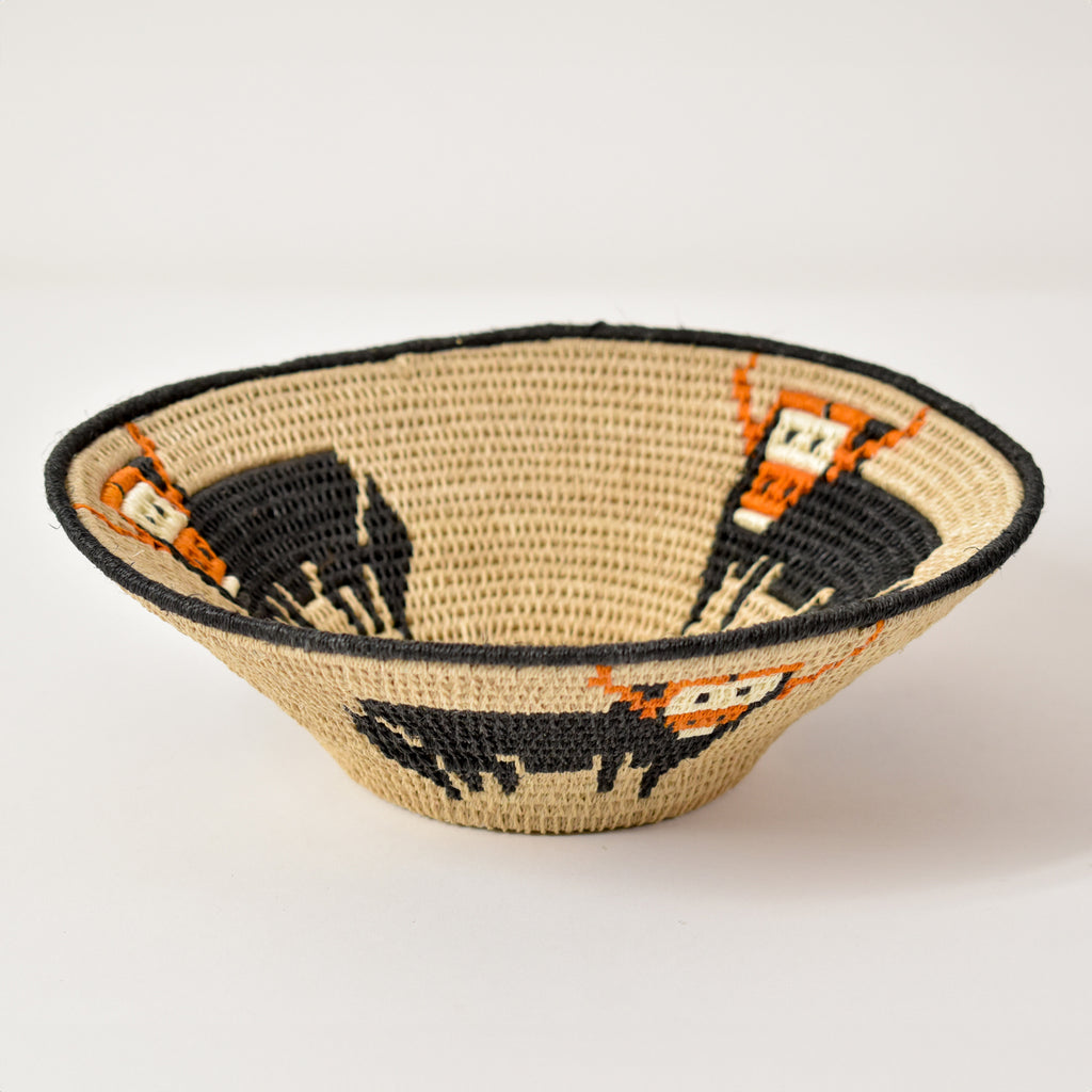 Beige Buffalo Sisal Handwoven Basket Eswatini