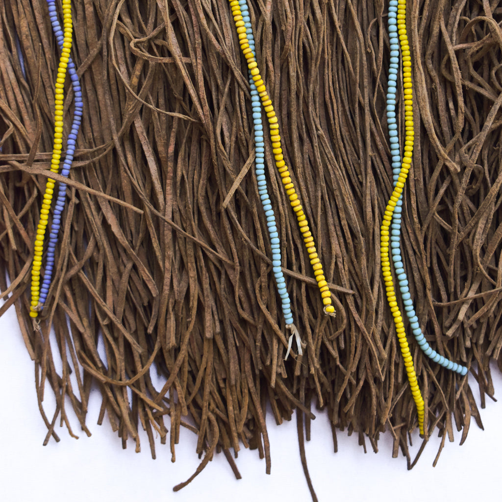 Maasai Leather Fringe and Beaded Skirt Kenya