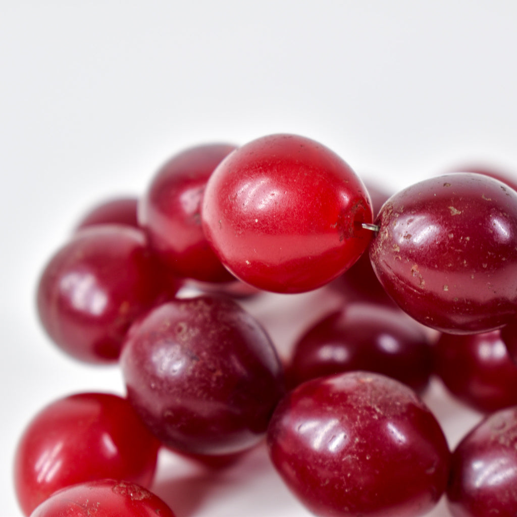 Pigeon Egg Dark Red Trade Beads