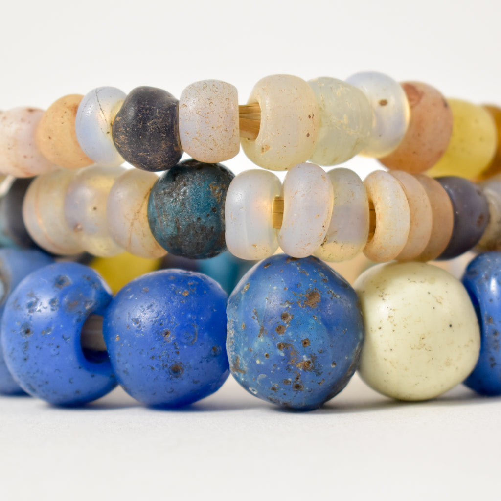 Dogon Marvered With Bohemian Mixed Trade Beads 30 inch