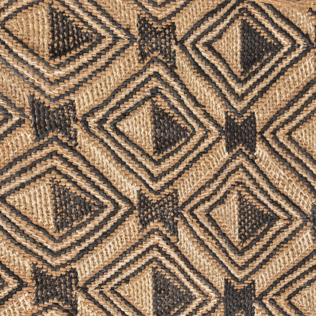 Kuba Square Raffia Textile Congo 24x26 Inch