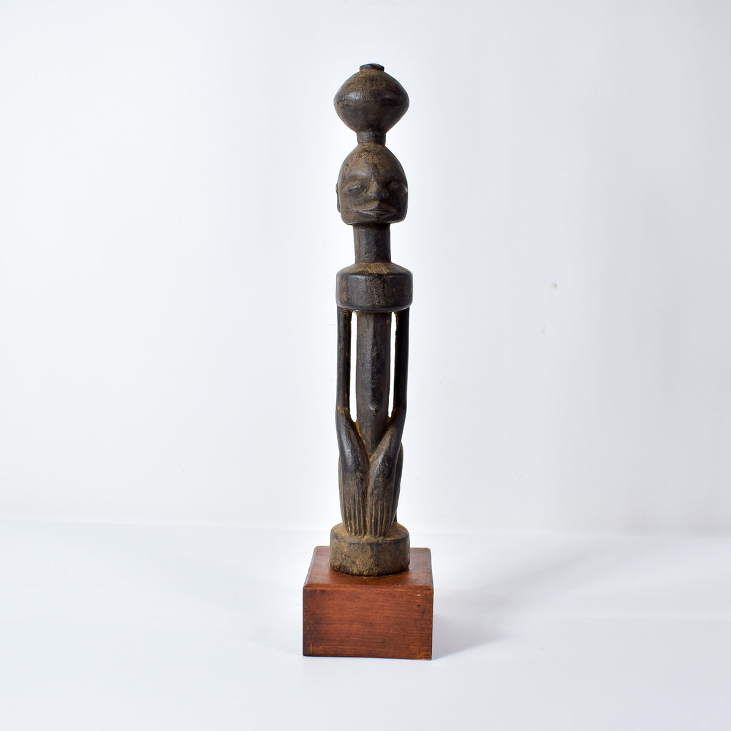 Dogon Kneeling Figure on Custom Base Mali