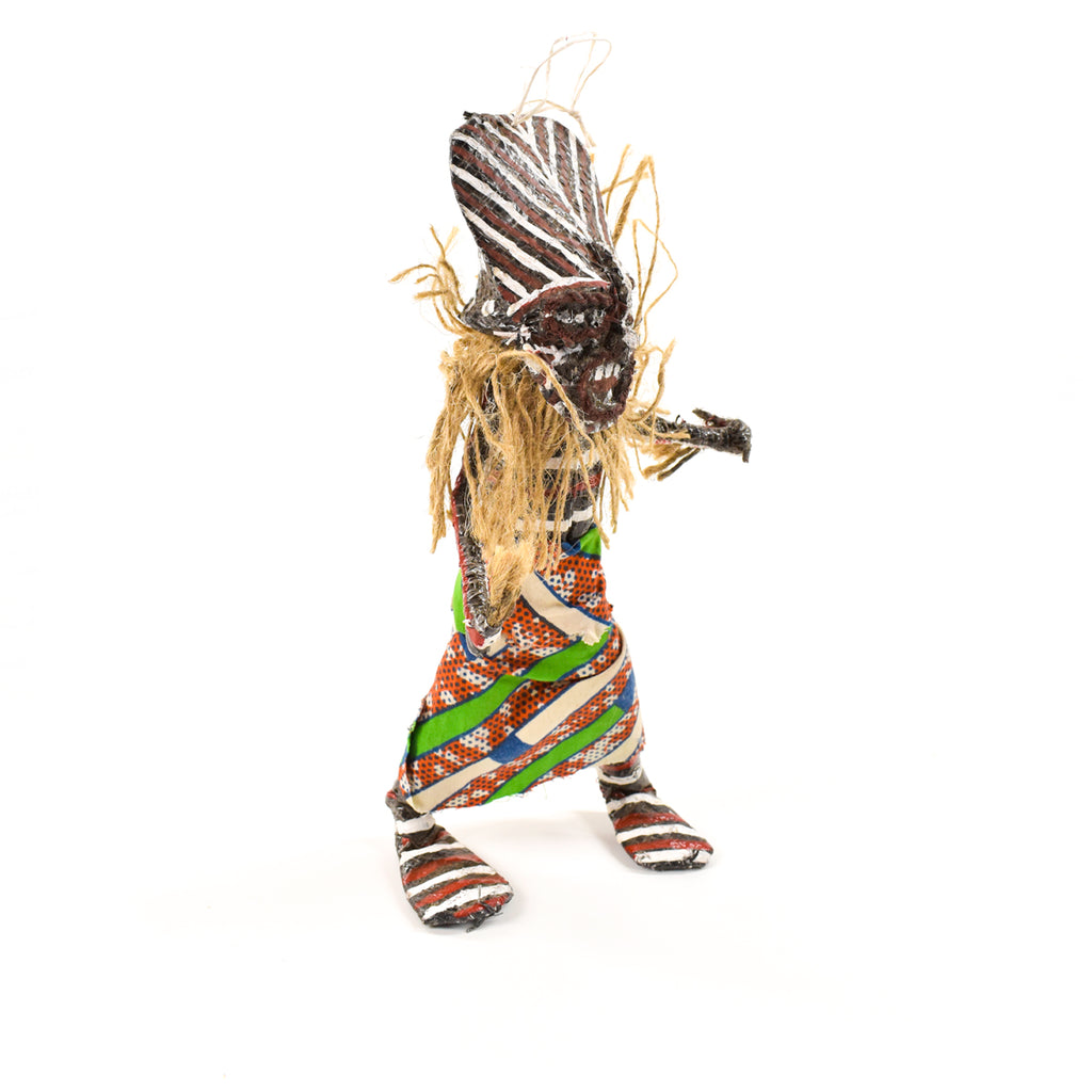 Makishi Painted African Doll Zimbabwe