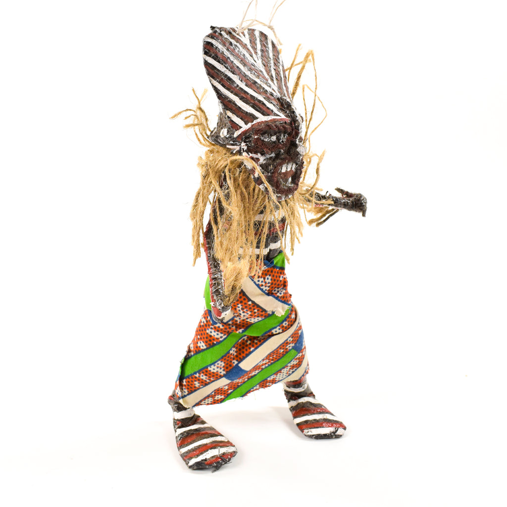 Makishi Painted African Doll Zimbabwe