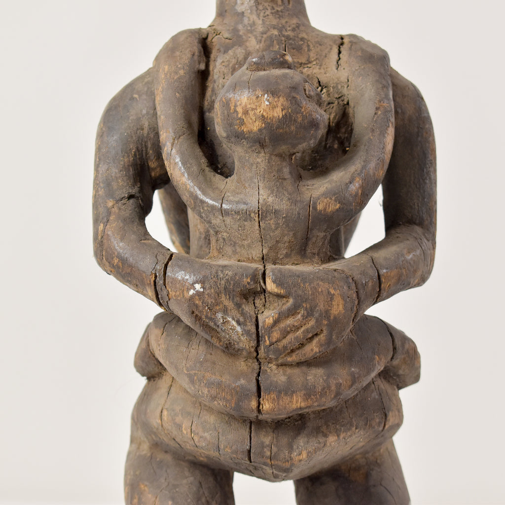 Senufo Female Mother and Child Figure Cote d'Ivoire