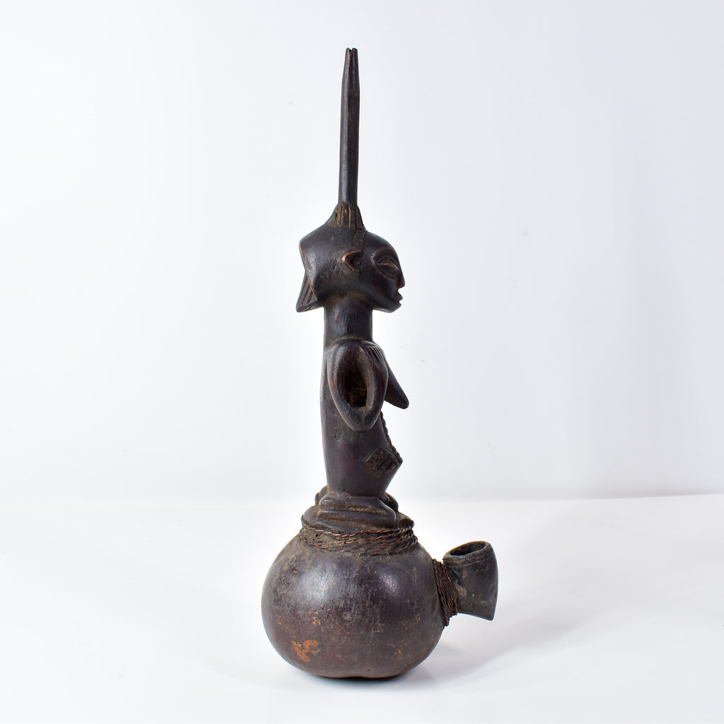Luba Pipe with Female Figure Congo