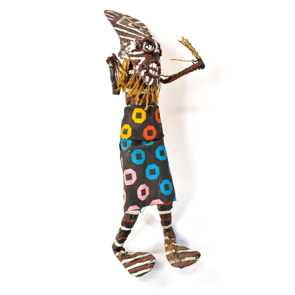 Makishi Painted African Doll Zimbabwe 