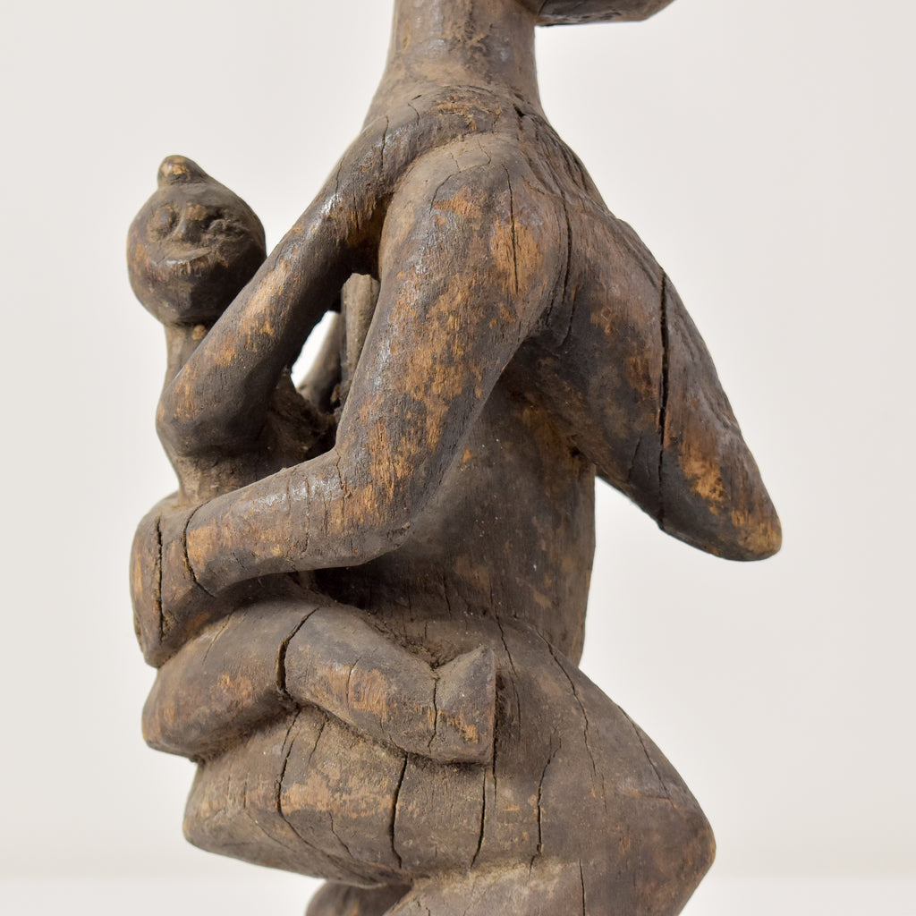 Senufo Female Mother and Child Figure Cote d'Ivoire