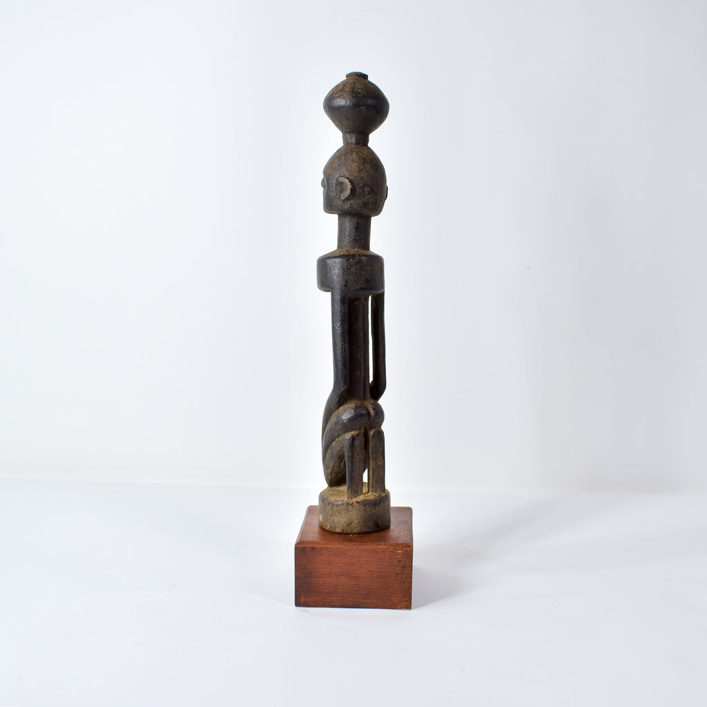 Dogon Kneeling Figure on Custom Base Mali