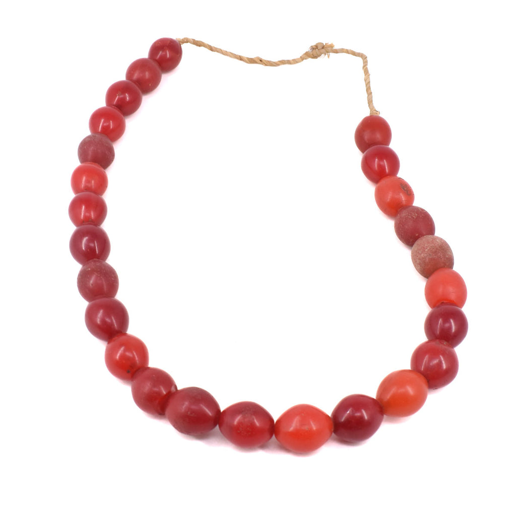 Red Pigeon Egg Trade Beads