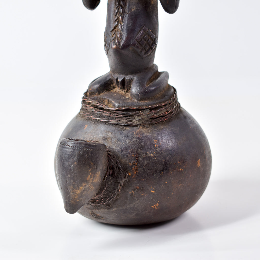 Luba Pipe with Female Figure Congo