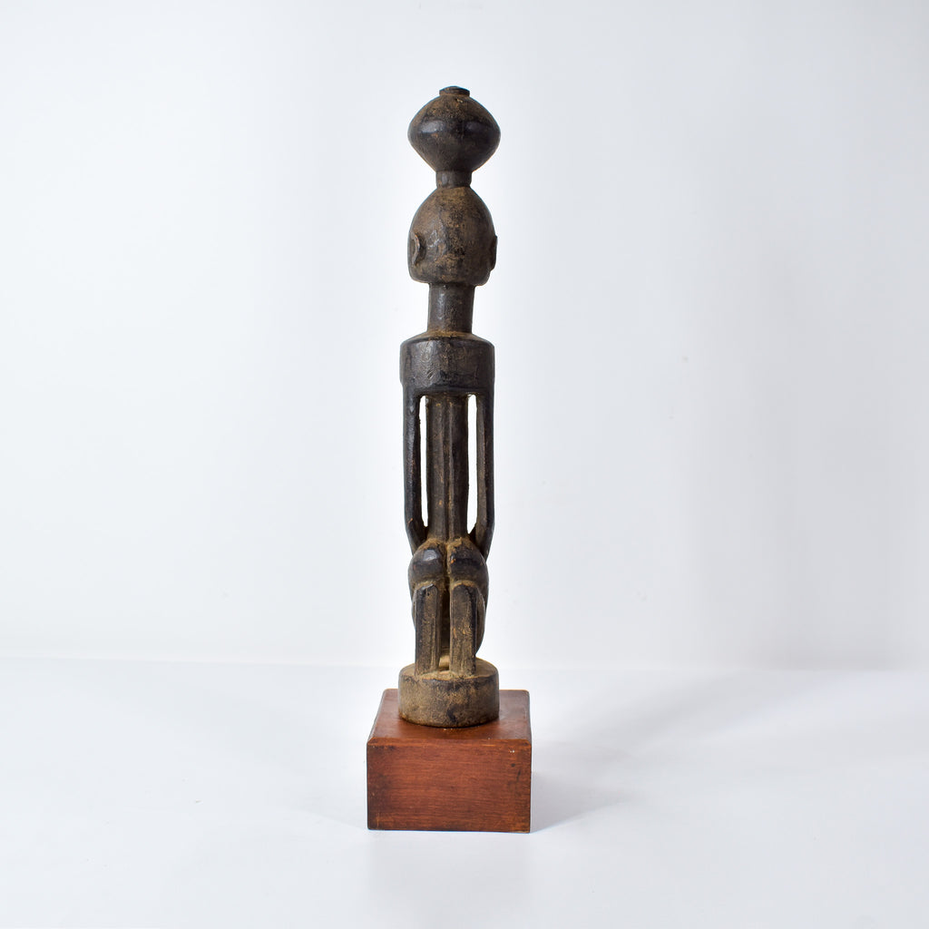 Dogon Kneeling Figure on Custom Base Mali