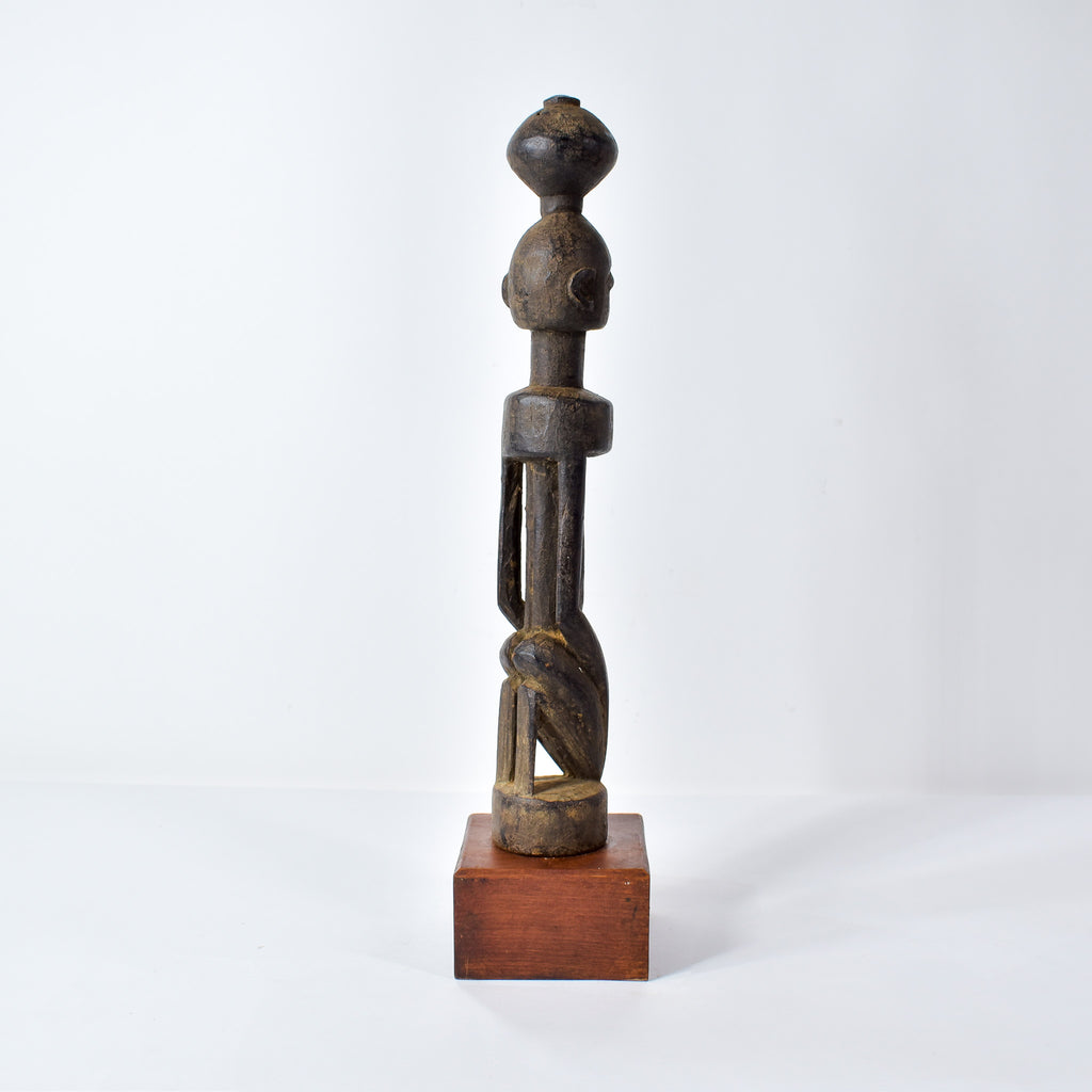 Dogon Kneeling Figure on Custom Base Mali