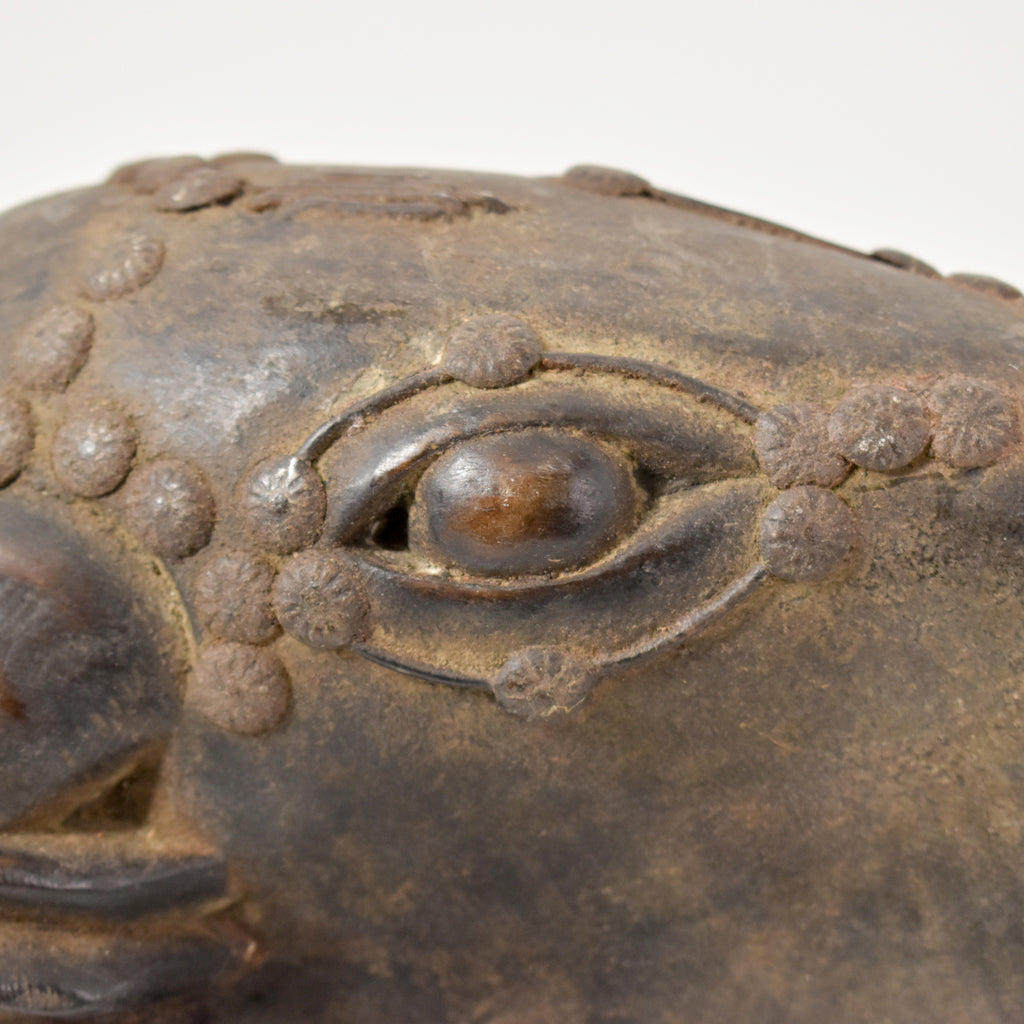 Baule Wooden Ram Mask Gbagba Cote d'Ivoire