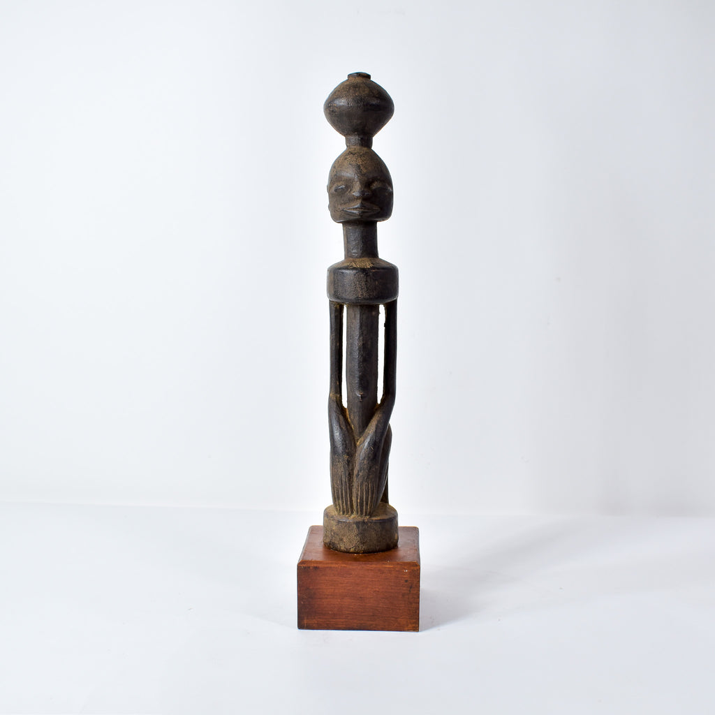 Dogon Kneeling Figure on Custom Base Mali